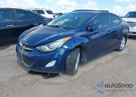 2013 Hyundai Elantra Gls from USA, damaged, VIN KMHDH4AE3DU873926